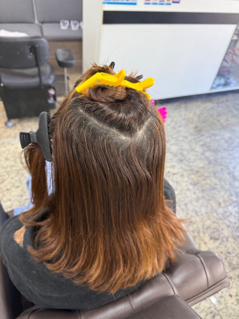 Antes e depois · By Raquel — salao
